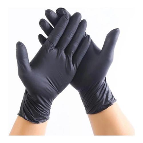 Premium Nitrile Gloves Blk (100) 4046