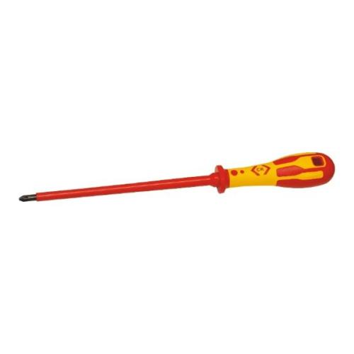 Faithfull Pozidriv PZ2X100mm Soft-Grip Screwdriver Pozidriv Tip