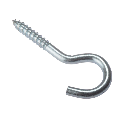 Forgefix Screw Hooks Zinc 80mm x 12g Pack Of 10