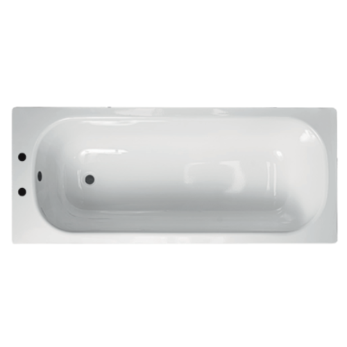 Plain Steel 2 Tap Hole 1700mm Bath