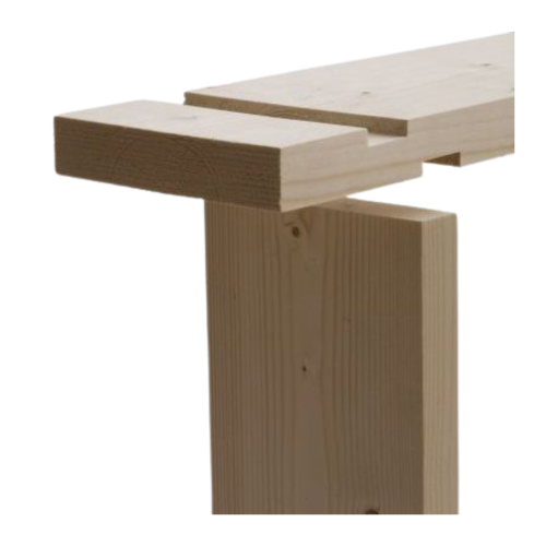 Whitewood Door Lining Set Without Stops 32mm x 115mm Finished Size