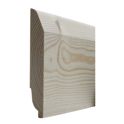 Chamfered/Ovolo Pine Skirting  20.5mm x 169mm Finished Size 