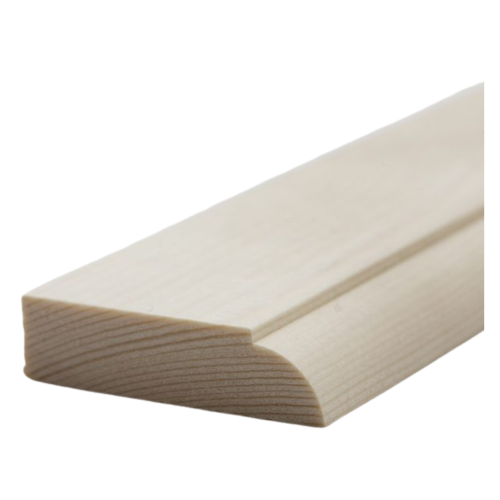 Pine Ovolo Door Stop Mould 12mm x 44mm x 2.4m Finished Size