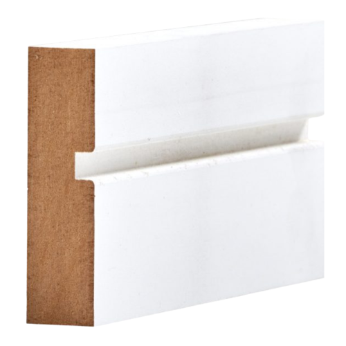 Shadow Groove Primed MDF Architrave 18mm x 68mm x 4.4m