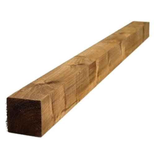 Brown Treated Fence Post 100mm x 100mm 3m