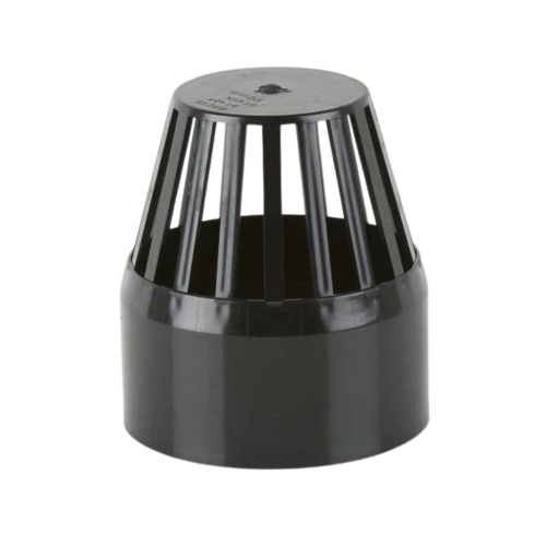 110mm Pushfit Soil Vent Cowl Black