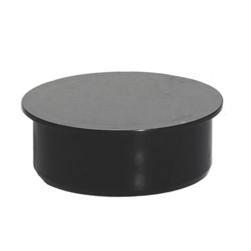 110mm Pushfit Soil Socket Plug Black