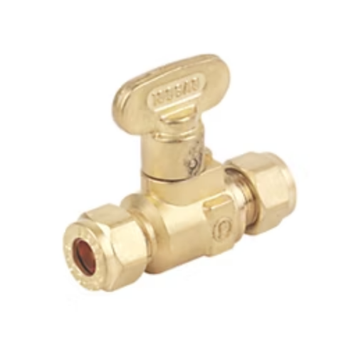 Rigid Fan Key Gas Cock Isolation Valve 15mm