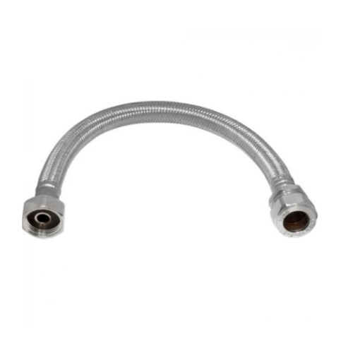 Flexible Tap Connector 15mm x 1/2" 500mm