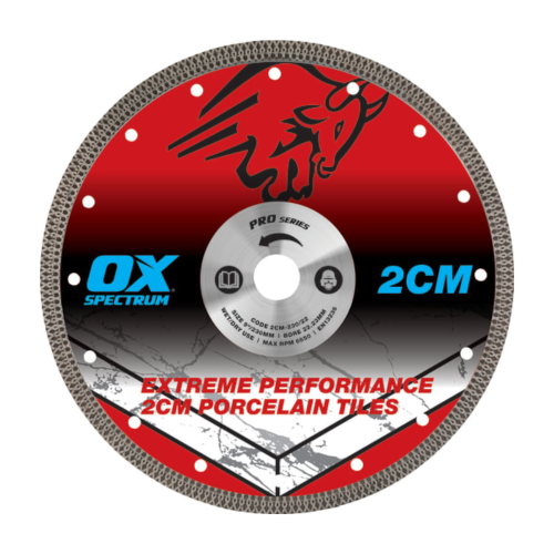 OX Pro 2cm Porcelain Cutting Blade 230/22.23mm