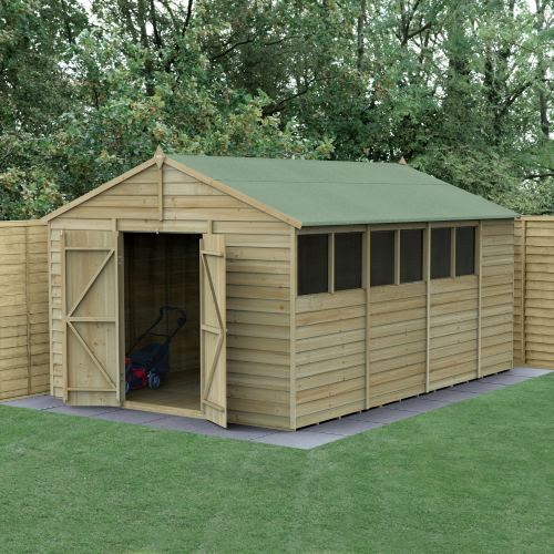 4Life Apex Shed 10X15 - Double Door - 6 Windows (Home Delivery)
