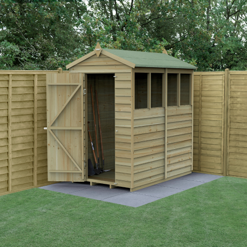 4Life Apex Shed 4X6 - Single Door - 4 Windows (Installed)