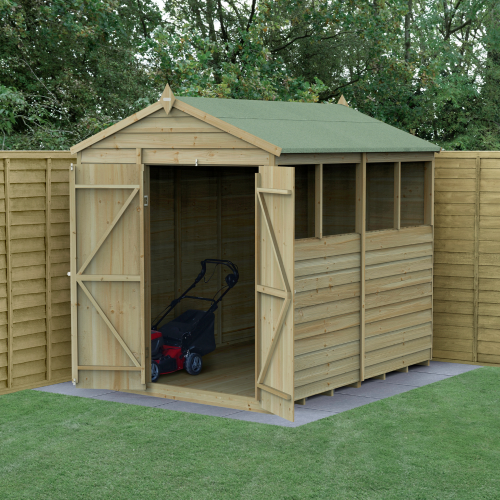 4Life Apex Shed 6X8 - Double Door - 4 Window (Installed)