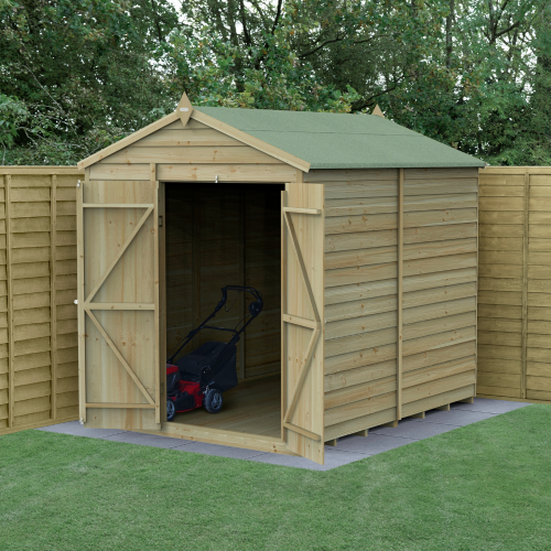 4Life Apex Shed 6X8 - Double Door - No Window (Installed)