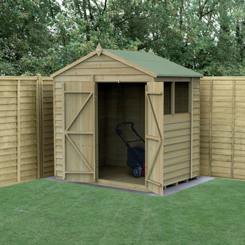 4Life Apex Shed 7X5 - Double Door - 2 Window (Installed)