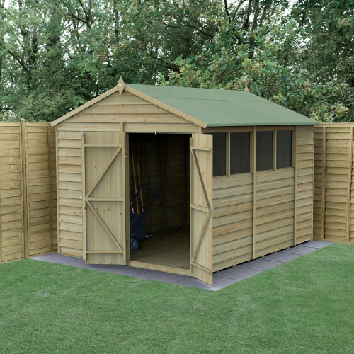 4Life Apex Shed 8X10 - Double Door - 4 Window (Installed)