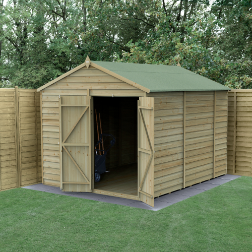 4Life Apex Shed 8X10 - Double Door - No Window (Installed)