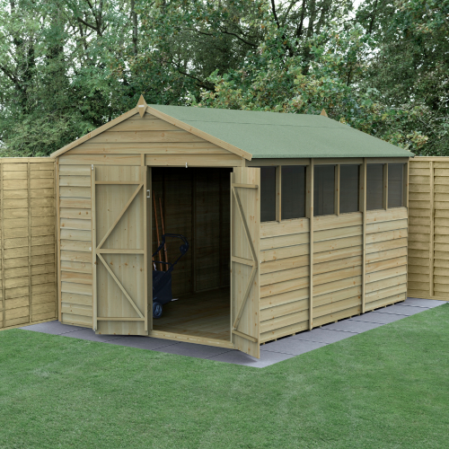 4Life Apex Shed 8X12 - Double Door - 6 Window (Home Delivery)