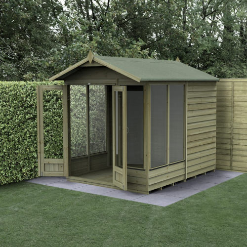 4Life Apex Summerhouse 6X8 - Double Door - 5 Window (Installed)