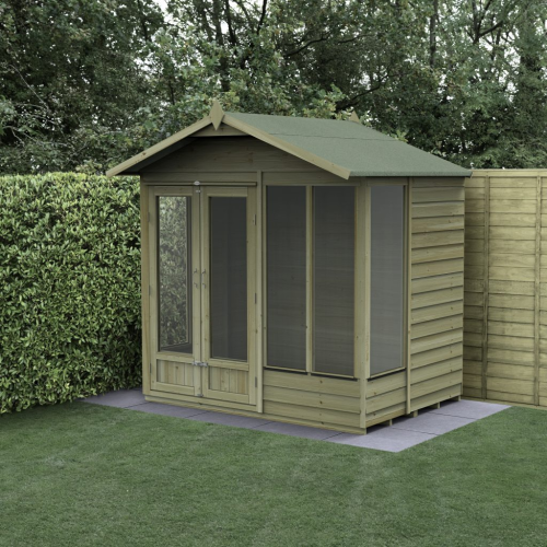4Life Apex Summerhouse 7X5 - Double Door - 4 Window (Home Delivery)