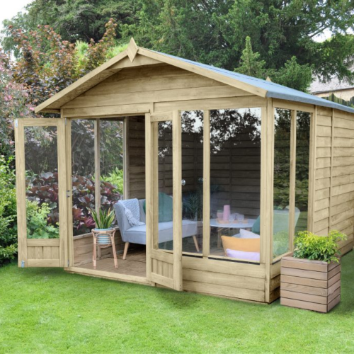 4Life Apex Summerhouse 8X10 - Double Door - 6 Window (Installed)