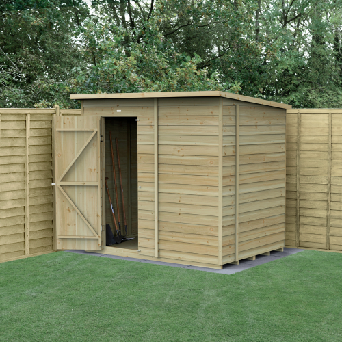 4Life Pent Shed 7X5 - Single Door - No Window (Home Delivery)
