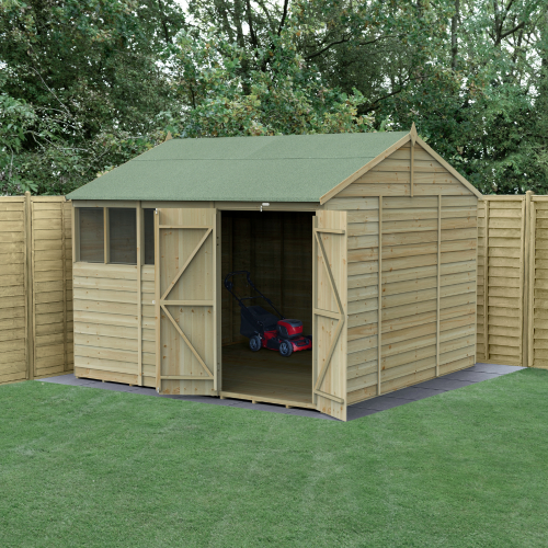 4Life Reverse Apex Shed 10X10 - Double Door - 4 Windows (Home Delivery)