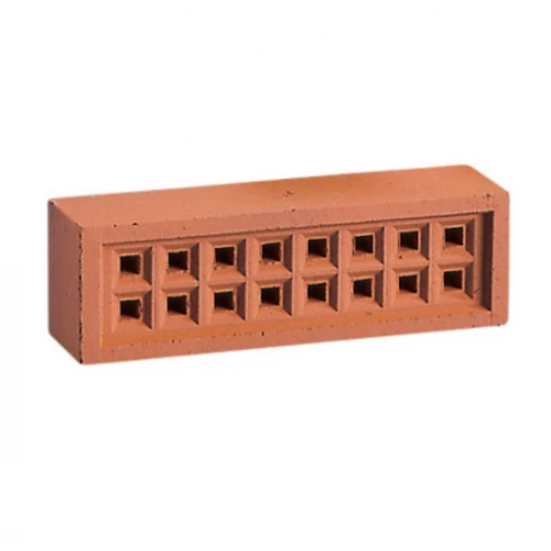 Square Hole Clay Air Brick "9 x "3 Red Terracotta