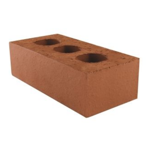 Class B Engineering Bricks Smooth Red Perforated 65mm