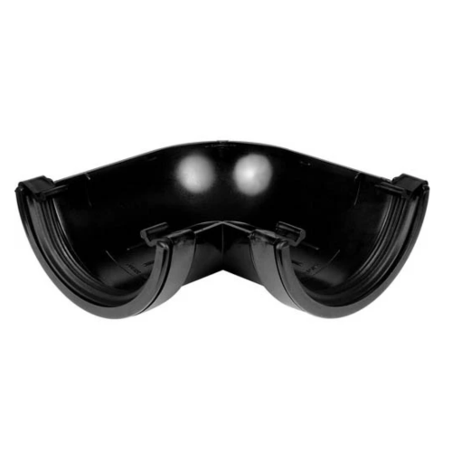 112mm Half Round 90Deg Gutter Angle Black 