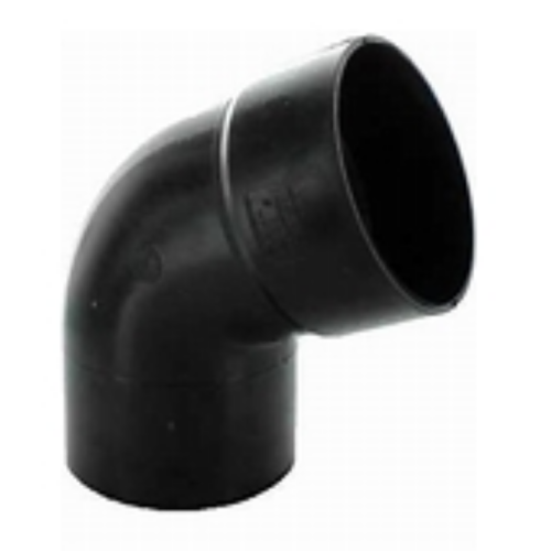 68mm Round Downpipe Offset 112.5Deg Bend Black
