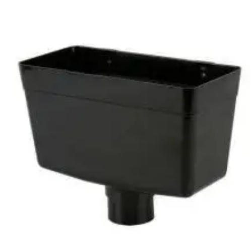 Round Downpipe Black Hopper 68mm
