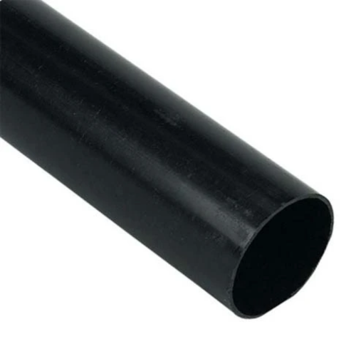 68mm Round Downpipe 2.5m Black