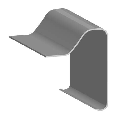 Sentinel B260 Raised Edge Trim 100mm x 130mm x 3m