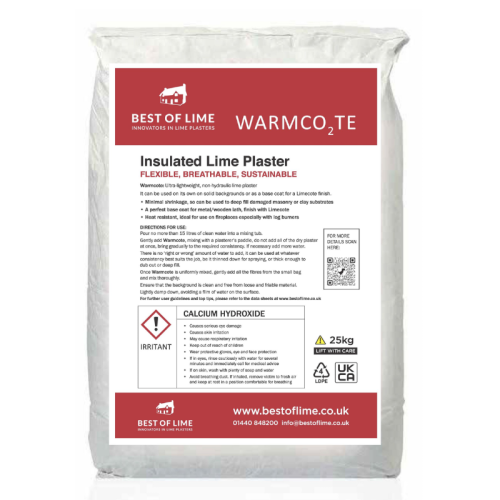 Best Of Lime Warmcote Insulated Lime Plaster 25kg Bag