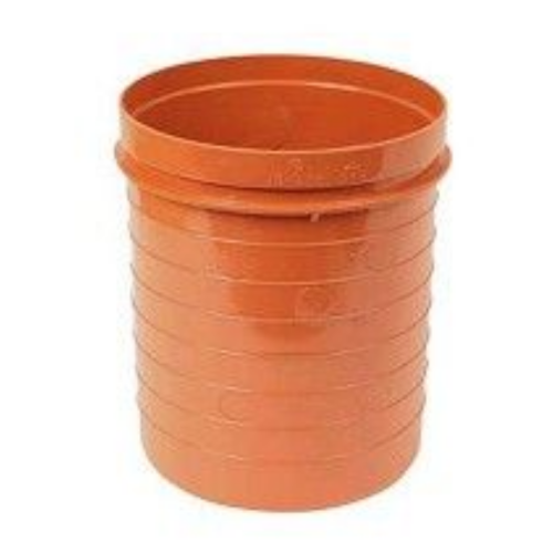 110mm Underground Bottle Gulley Raising Piece Terracotta