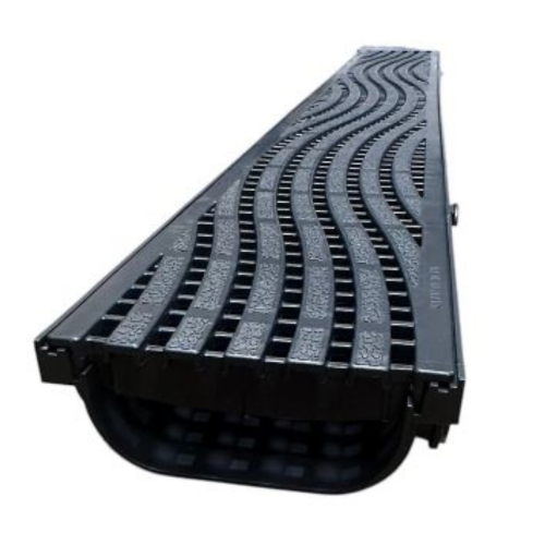 Drainage Channel With Plastic Grate 1m