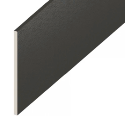 Aquacell Upvc Multi-Purpose Soffit Board Black Woodgrain 300mm x 9mm x 5mm 