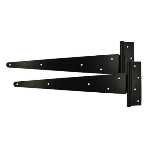 Tee Hinge Medium Duty Pair Black 450mm
