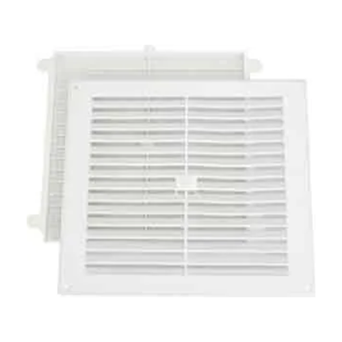 White Plastic Surface Louve vent  "9 x "9