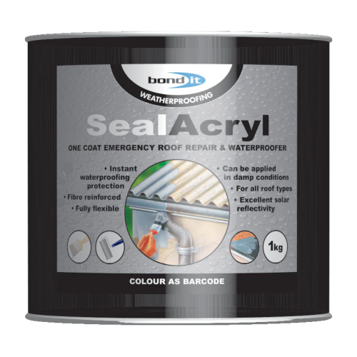 Bond It Sealacryl Waterproofing Compound Black 1kg
