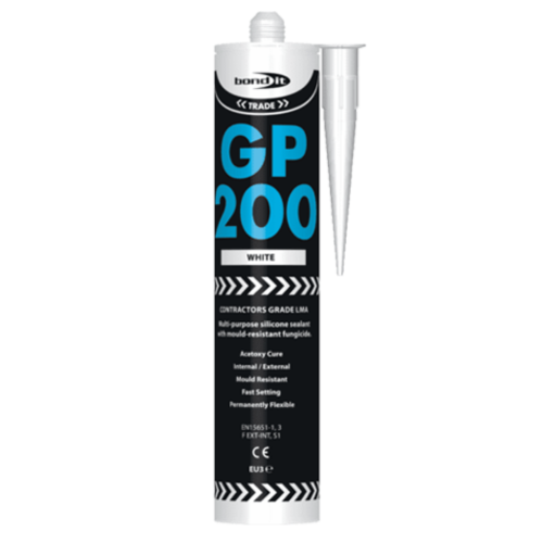 Bond It GP200 Contractors Grade Silicone Sealant White 275ml