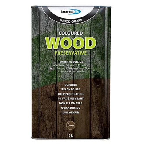 Bond It Universal Coloured Wood Preserver Green 5L