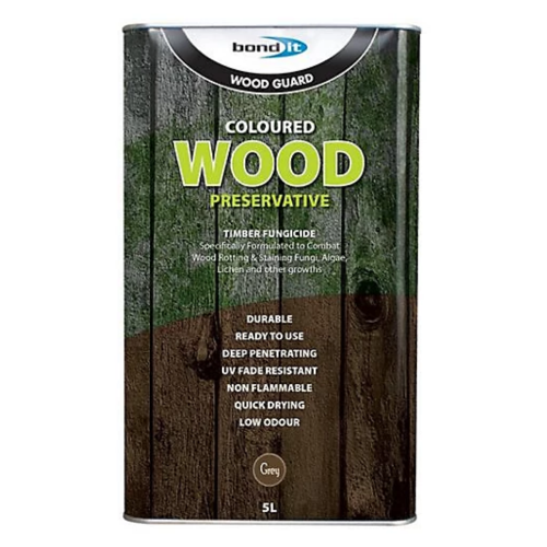 Bond It Universal Coloured Wood Preserver Grey 5L