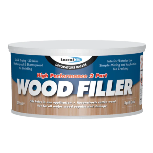 Bond It 2 Part Wood Filler Light Oak 275ml