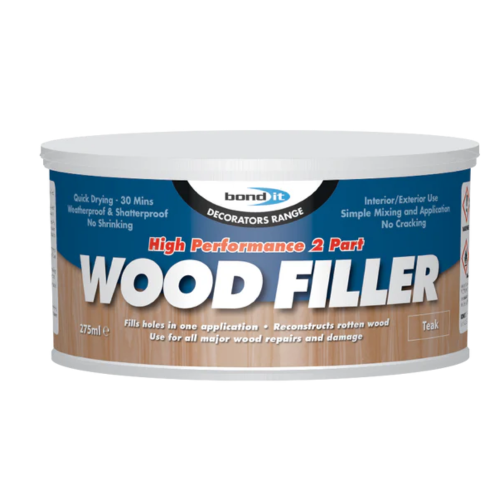 Bond It 2 Part Wood Filler Teak 275ml