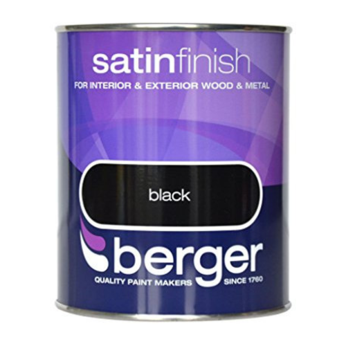 Berger Satin Sheen Black 750ml