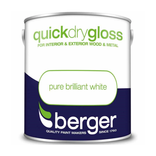 Berger Quick Dry Gloss Brilliant White 750ml