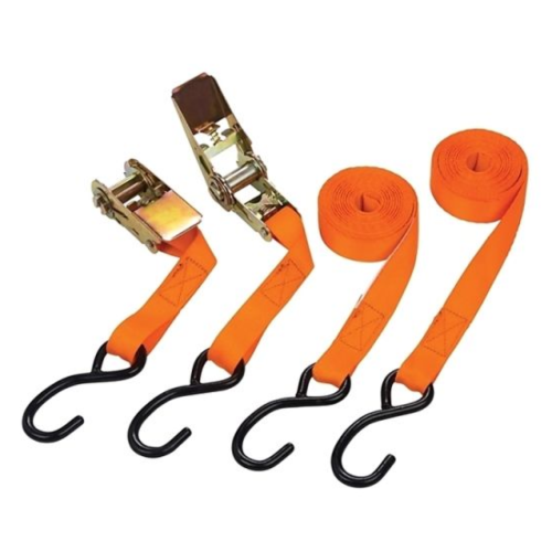 Bluespot Ratchet Tie Down Set 25mm x 4.5mm 