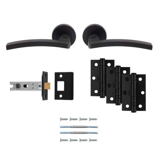 Carlisle Brass Tavira Door & Latch Ultimate Pack Matt Black 